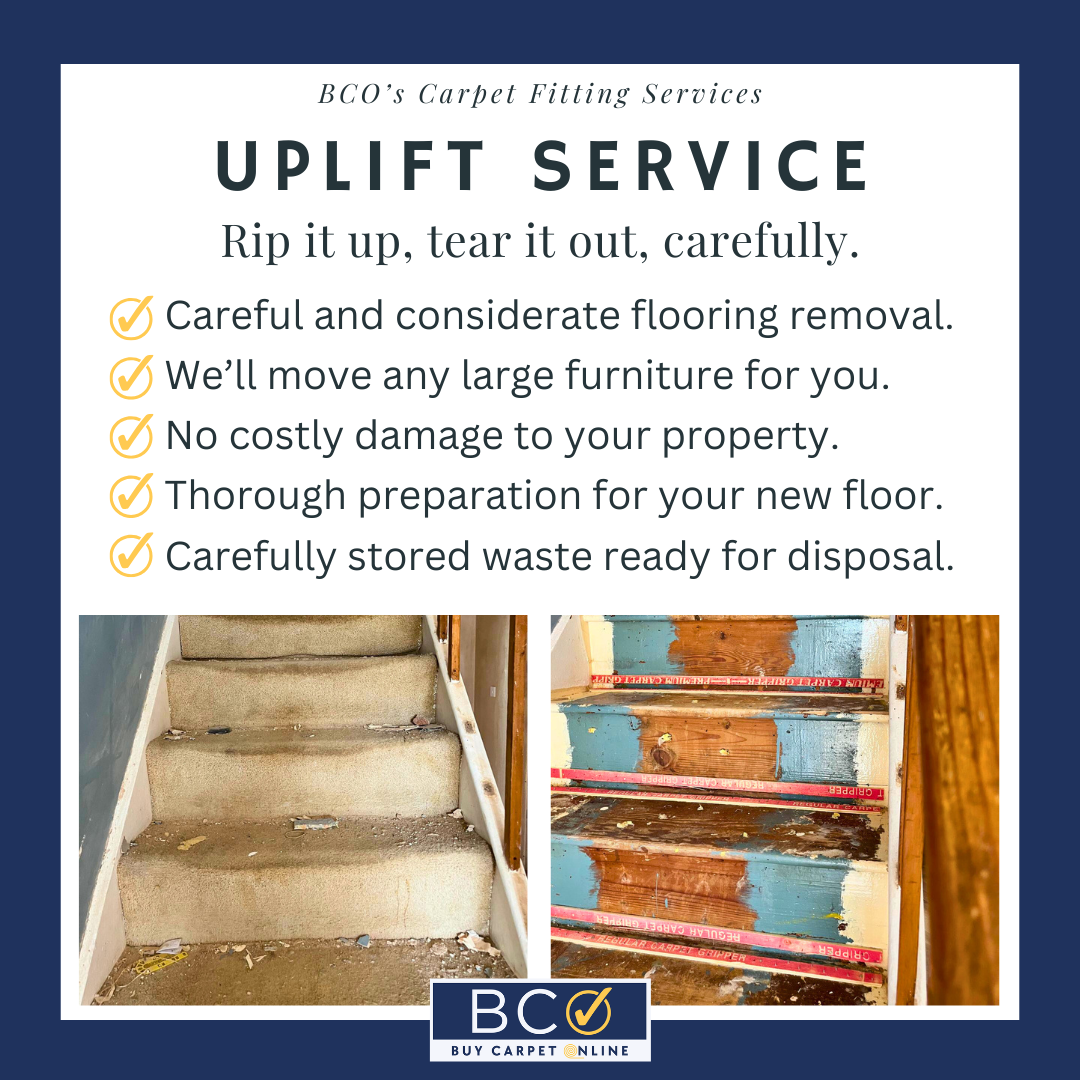 We'll remove your old flooring for you