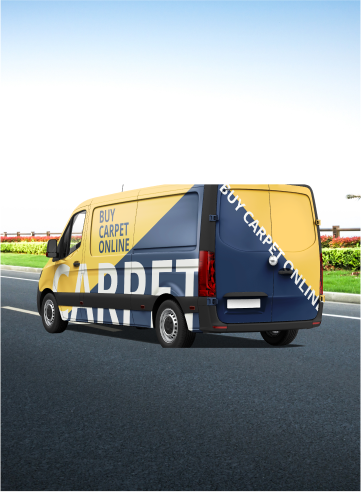 BCO Buy Carpet Online Delivery Van Vertical 3